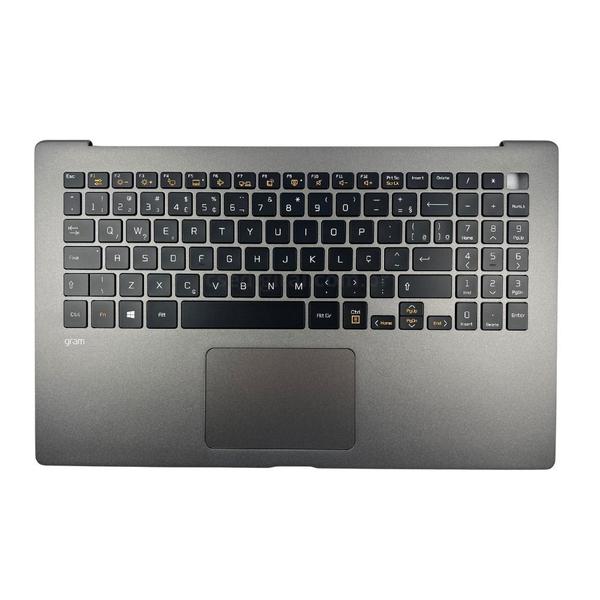 Imagem de Teclado Notebook com Gabinete LG AFP76370412 15Z90NVBJ51P2 Prata Original