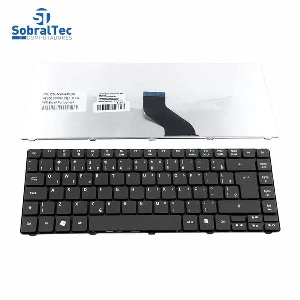 Imagem de Teclado Notebook Compativel Com Acer Aspire -Preto-F3