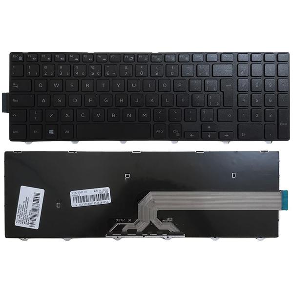 Imagem de Teclado Notebook Dell Inspiron 15-5000 Series, L15-5547, L15-3542, Frame, Alfanumérico, Preto