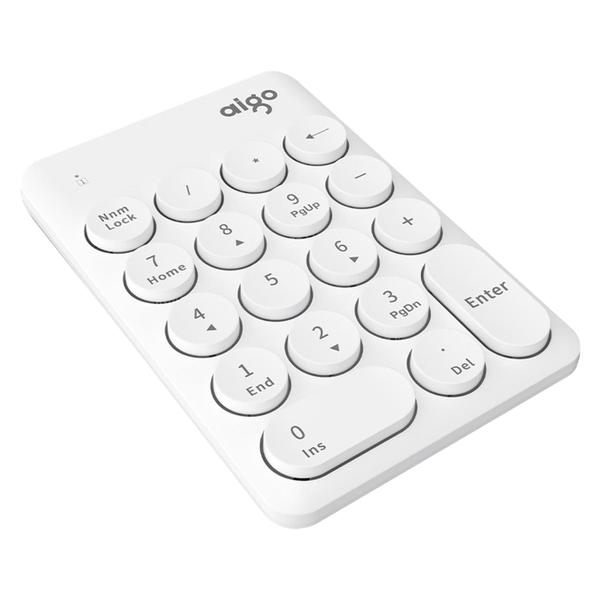 Imagem de Teclado Numerico Aigo N18 / Sem Fio - Branco