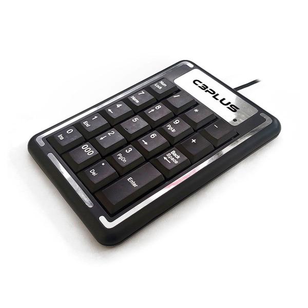 Imagem de Teclado Numérico C3Tech KN-11BK, USB, 19 Teclas, Membrana, Preto