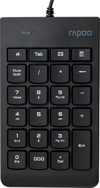 Imagem de Teclado Numerico com Fio Rapoo K10 - Black