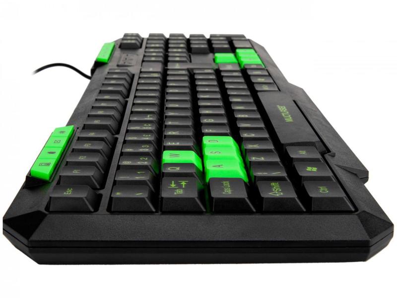 Imagem de Teclado Numérico Gamer USB Multilaser Hotkeys Slim - ABNT 2 Preto e Verde TC243