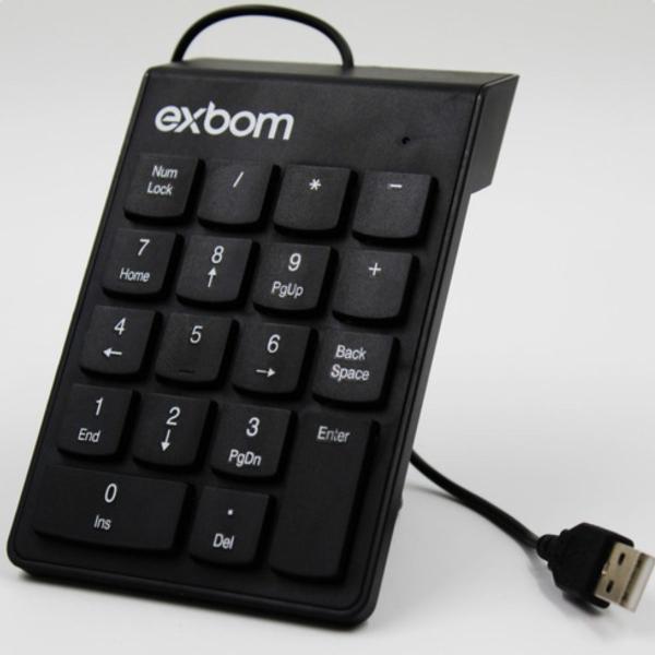 Imagem de Teclado Numérico Numberpad 18 Teclas Finança Usb Contador