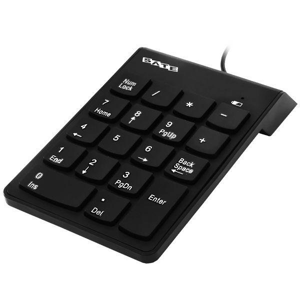 Imagem de Teclado Numerico Satellite AK-184 USB - Preto