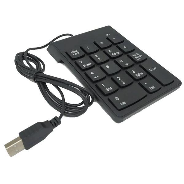 Imagem de Teclado Numérico Usb 18 Teclas Exbom Bk-n30