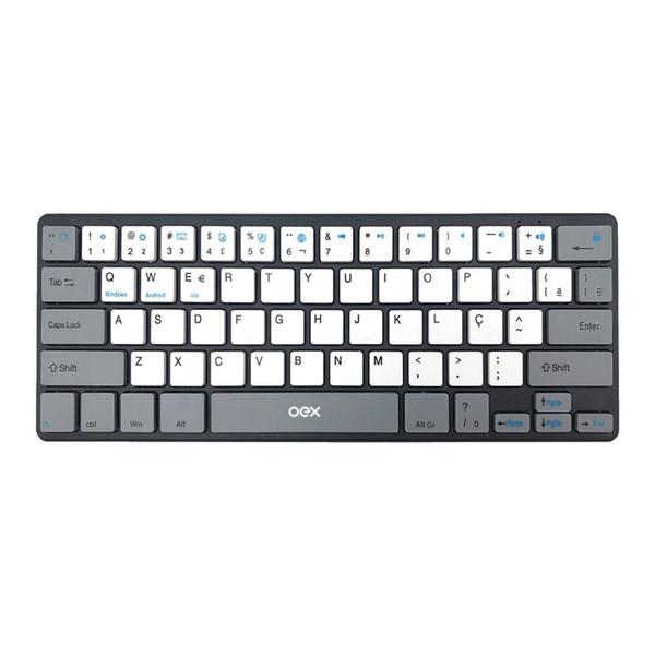 Imagem de Teclado OEX Sem Fio Bluetooth Concept Branco ABNT2