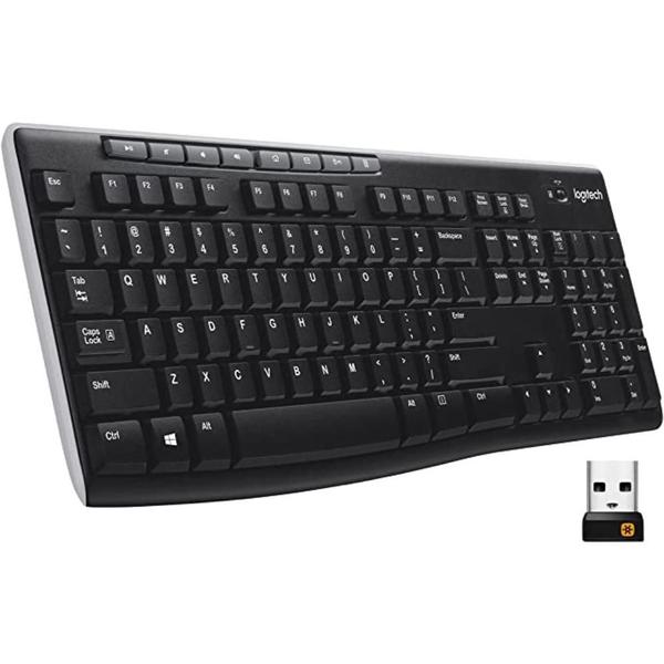 Imagem de Teclado office logitech sem fio k27 preto