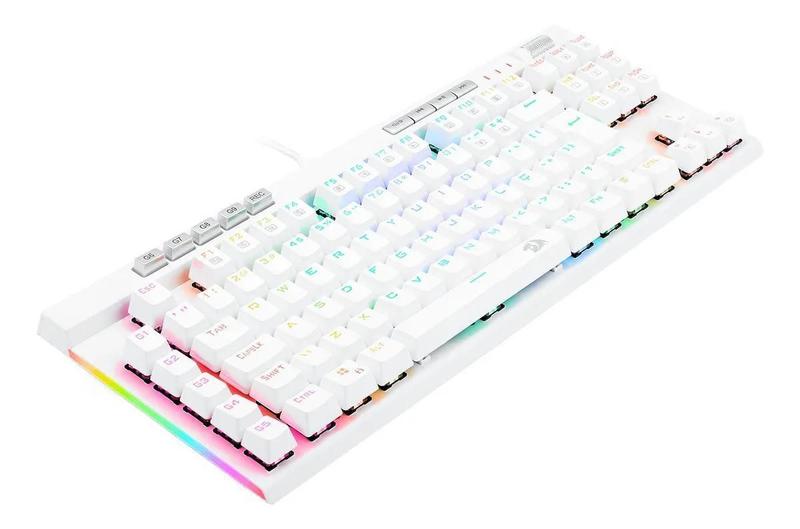 Imagem de Teclado Optico Gamer Magic-Wand Pro Rgb Branco Switch ul