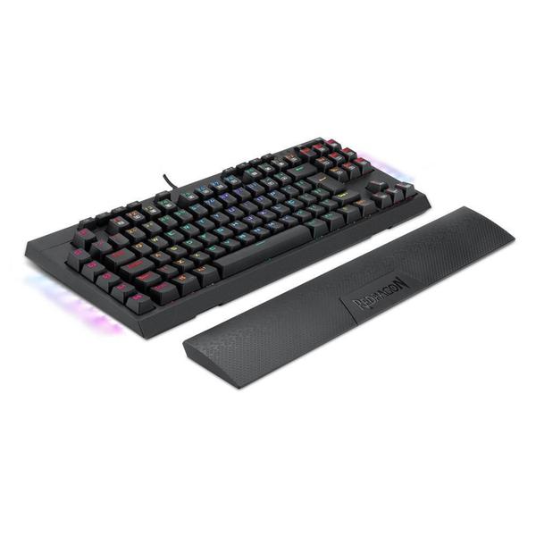 Imagem de Teclado Óptico Gamer Redragon Broadsword Pro, RGB, USB, Sw Brown, Anti-Ghosting, ABTN2 - K588RGB-PRO