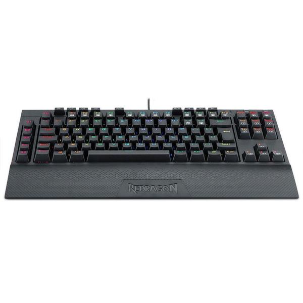 Imagem de Teclado Óptico-Mecânico Gamer Redragon BroadSword Pro RGB, Switch Redragon Blue, ABNT2 - K588 RGB