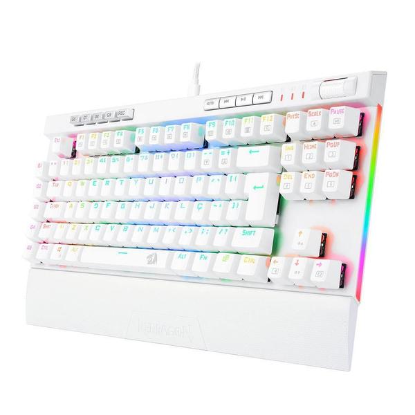 Imagem de Teclado Optico Redragon Magic Wand Pro Rgb Branco Switch