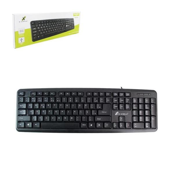 Imagem de Teclado Para Computador Slim Com Fio Usb 107 Teclas