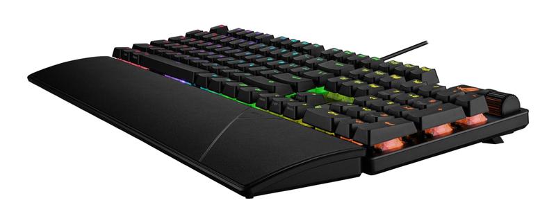 Imagem de Teclado para jogos ASUS ROG Strix Scope II com apoio para pulso