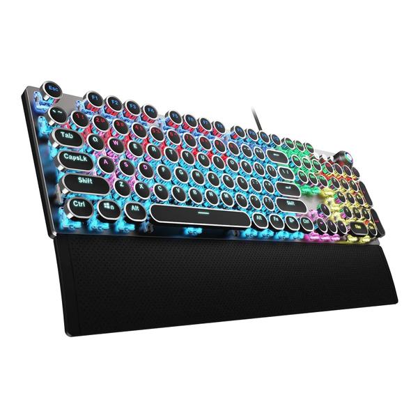 Imagem de Teclado para jogos AULA F2088 Typewriter Style Blue Switches