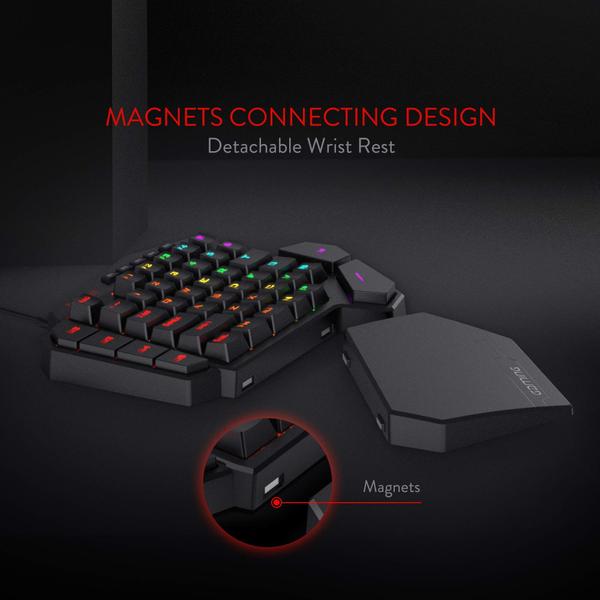 Imagem de Teclado para jogos com uma mão Redragon K585 DITI RGB Wired