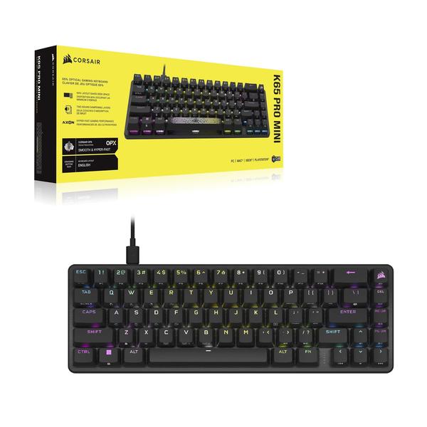 Imagem de Teclado para jogos Corsair K65 PRO Mini RGB 65% OPX Switches