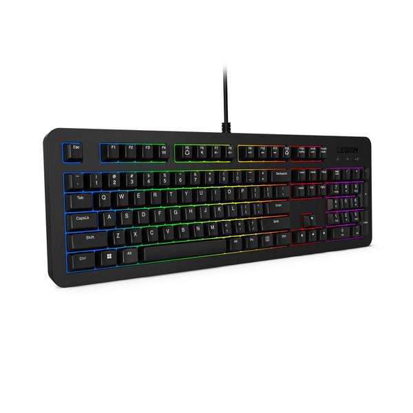 Imagem de Teclado para jogos Lenovo Legion K310 RGB com fio resistente à água