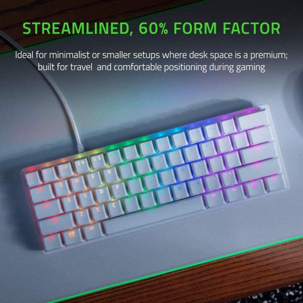 Imagem de Teclado para jogos Razer Huntsman Mini 60% Clicky Optical White