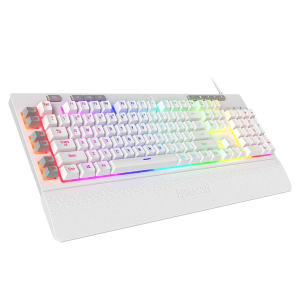 Imagem de Teclado para jogos Redragon K512 Shiva RGB retroiluminado branco