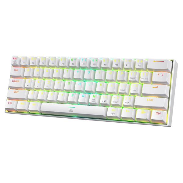 Imagem de Teclado para jogos Redragon K630 Dragonborn 60% RGB branco