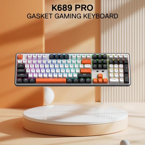 Imagem de Teclado para jogos Redragon K689 PRO Wireless Gasket RGB