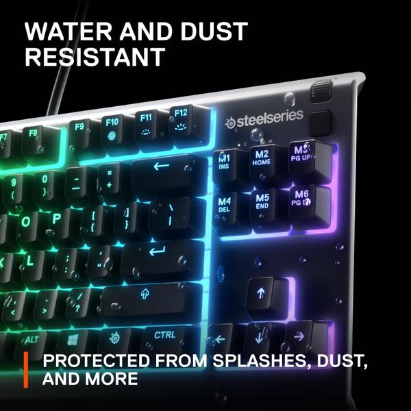 Imagem de Teclado para jogos SteelSeries Apex 3 TKL RGB Tenkeyless Black