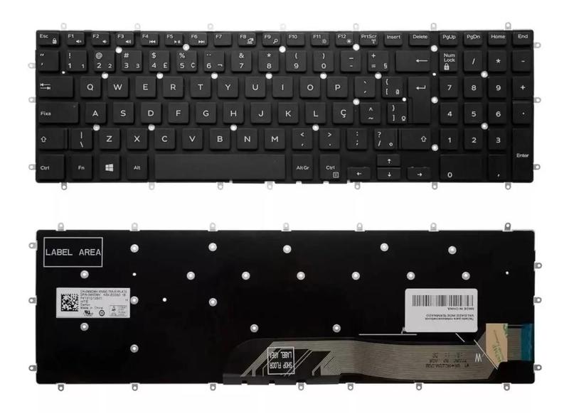 Imagem de Teclado Para Note Dell Inspiron 15 3580 3583 3584 Dell Gaming G3 3579 Dell Gaming G7 i15-7588 Dell Vostro 15 3580