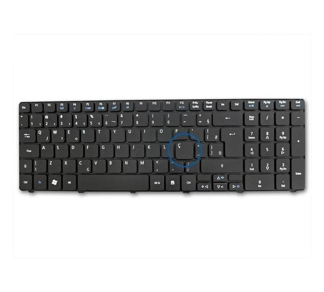 Imagem de Teclado Para Notebook Acer Aspire 7315 Br Com Ç Compatível