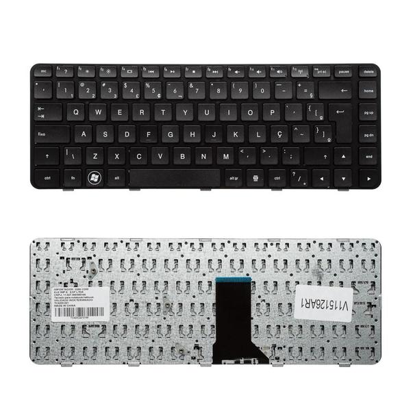 Imagem de Teclado para Notebook bringIT compatível com HP Part Number 598891-001  Preto ABNT2