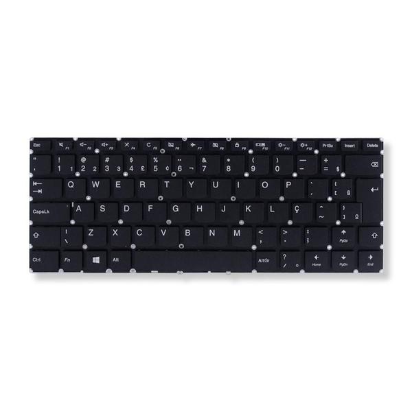 Imagem de Teclado para Notebook bringIT compatível com Lenovo Ideapad 310-14IAP  Preto ABNT2