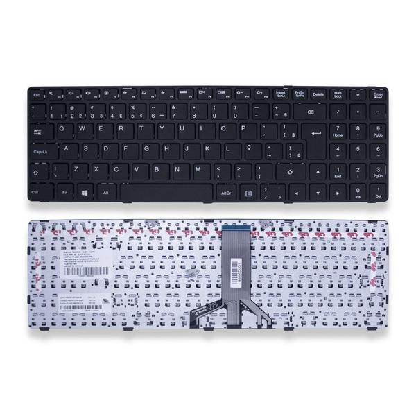 Imagem de Teclado para Notebook bringIT compatível com Lenovo Part Number SN20J78609  Preto ABNT2