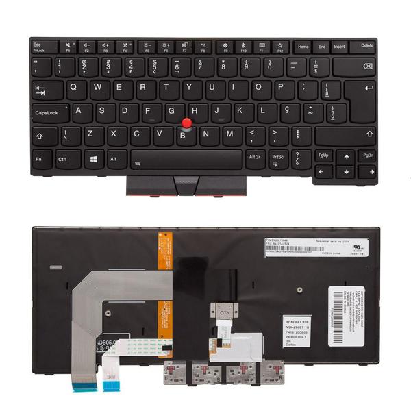 Imagem de Teclado para Notebook bringIT compatível com Lenovo  T480  ABNT2