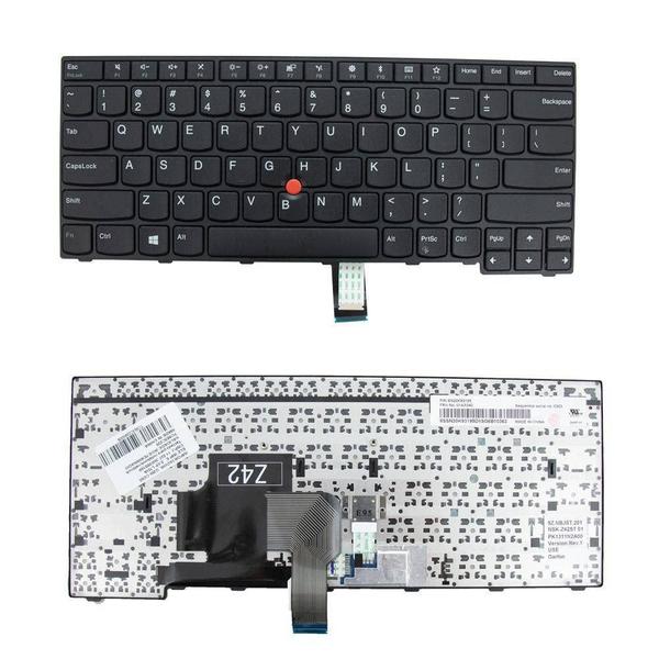 Imagem de Teclado para Notebook bringIT compatível com Lenovo ThinkPad Edge E470 Inglês Internacional - US