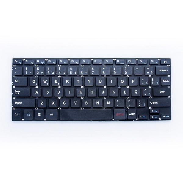 Imagem de Teclado para Notebook bringIT compatível com Multilaser Legacy Book PC260 ABNT2