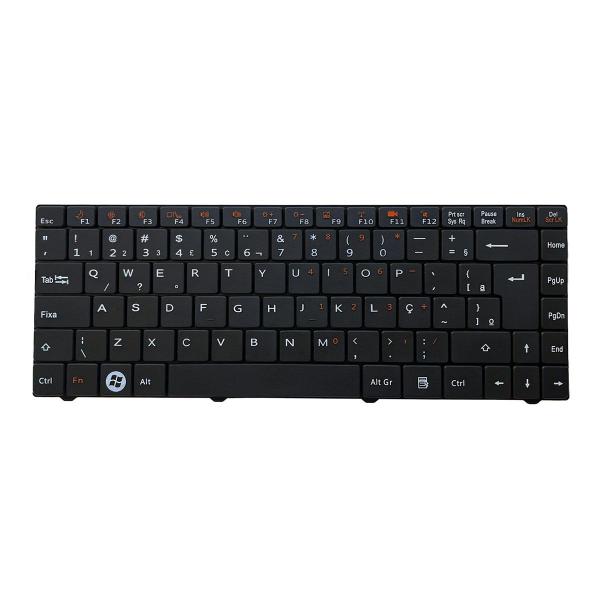 Imagem de Teclado para Notebook bringIT compatível com Positivo Aureum 3500  Preto ABNT2