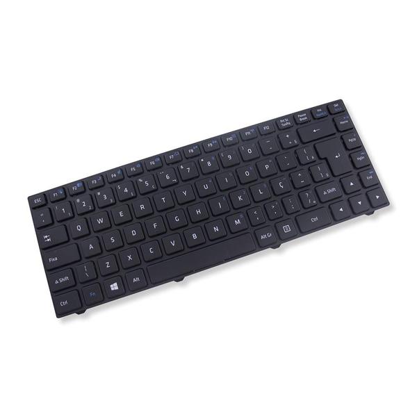 Imagem de Teclado para Notebook bringIT compatível com Positivo Stilo XR2995  Preto ABNT2