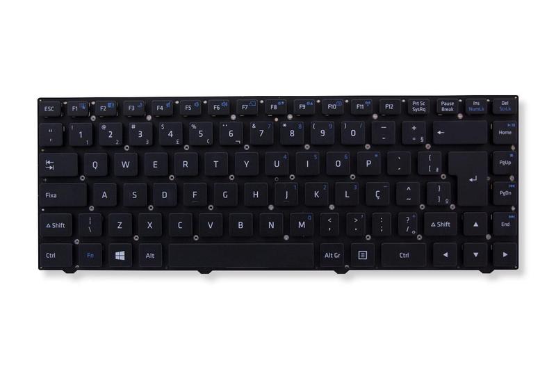 Imagem de Teclado para Notebook bringIT compatível com Positivo Unique S1991 82R-14E238-4211 82R-14D238-421  Preto ABNT2