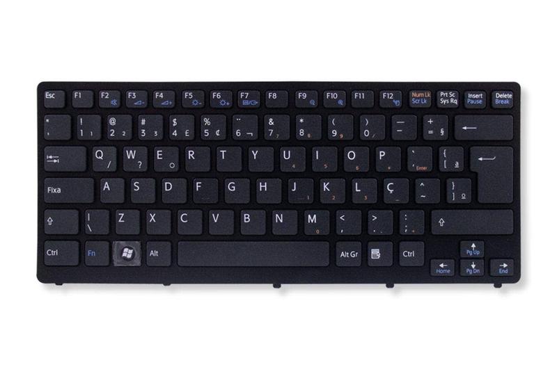 Imagem de Teclado para Notebook bringIT compatível com Sony Vaio PCG-61411X  ABNT2 Com Moldura