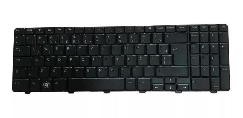 Imagem de Teclado Para Notebook Dell Inspiron 15, Dell Inspiron N5010, Dell Inspiron 15R, Dell Inspiron M5010, Cor Preto