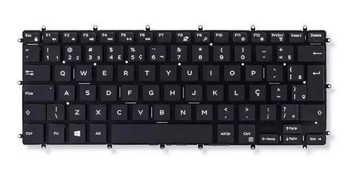 Imagem de Teclado Para Notebook Dell Inspiron 2 em 1 i14-5000 Series i14-5481, Cor Preto