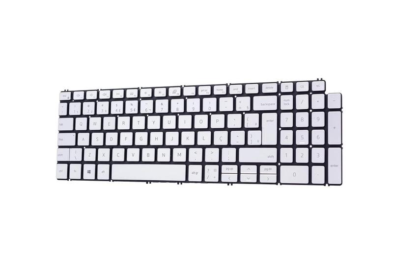 Imagem de Teclado Para Notebook Dell Part Number NSK-LS0BW, 490.0GE07.0L1D  Cor Cinza ABNT2 BR