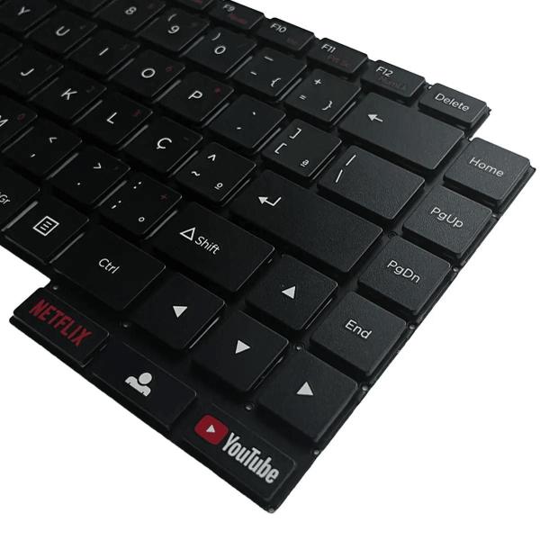 Imagem de Teclado Para Notebook Positivo Motion q464b, Motion q432b Motion, q232b, 03.004.00027, Cor Preto ABNT2