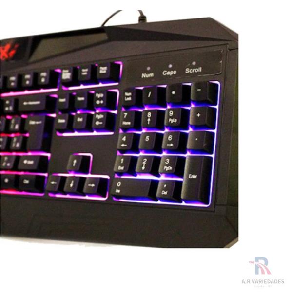 Imagem de Teclado para Pc Gamer Semi-Mecanico Luminoso Anti-Ghost Usb