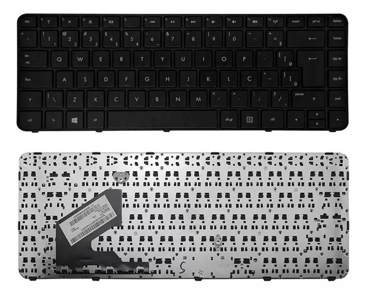 Imagem de Teclado Para Ultrabook, Notebook HP Pavilion 14-b065br (c1c40la) 14-b080br MP-12G53US-920 701391-001 Cor Preto, Abnt2 BR