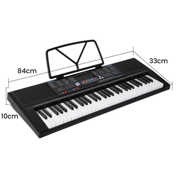 Imagem de Teclado Piano Musical 61 Teclas Sensíveis Usb P2 E Músicas