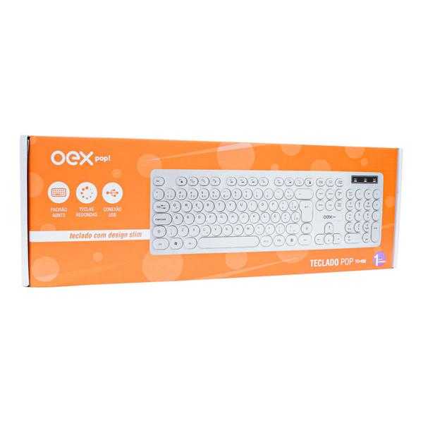 Imagem de Teclado Pop Teclas Redondas Branco Tc400 Oex