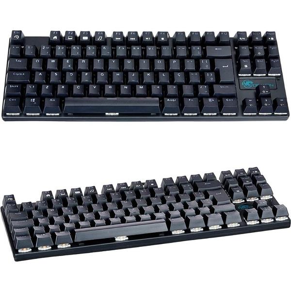 Imagem de Teclado Qwerty Gamer Português Brasil Dn200 Led Rgb Draxen