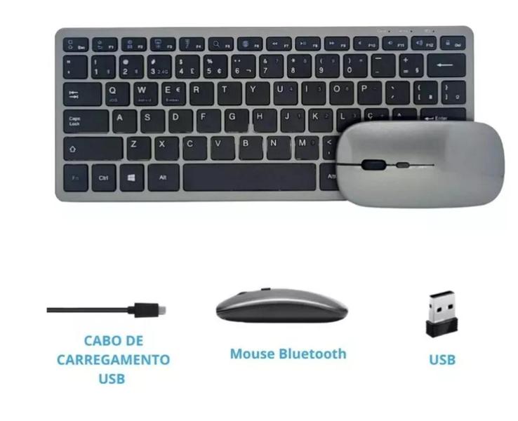 Imagem de Teclado Recarregável e Mouse + Suporte Para Notebook Samsung Book4 Core I5