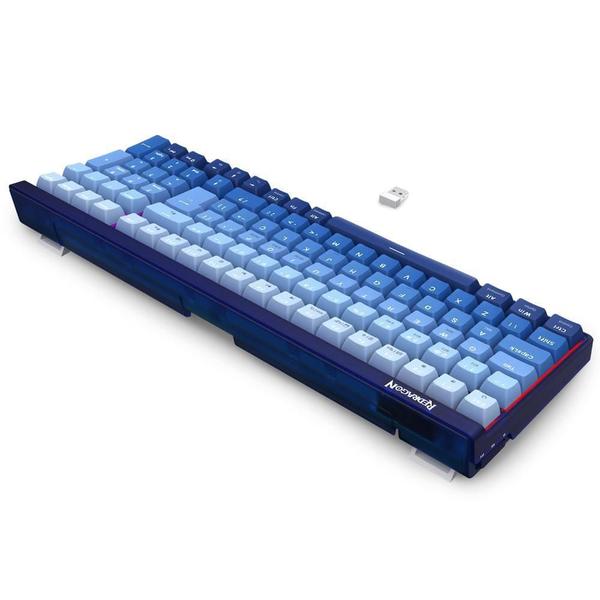 Imagem de Teclado Redragon Garen Pro Azul Rgb Sem Fio Abnt2 S/ Purple